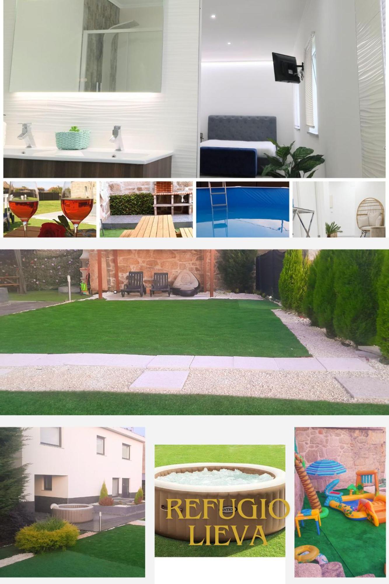 Апартаменти Casa Incrivel Refugio Lieva ,Piscina , Jacuzzi Exterior E Zona Kids Нелаш Екстер'єр фото